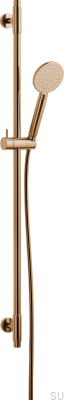 Duschstange mit verstellbarer Wandhalterung ARM100 Messing poliert unlackiert