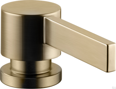 ARM228 Seifenspender aus gebürstetem Messing in Honiggold
