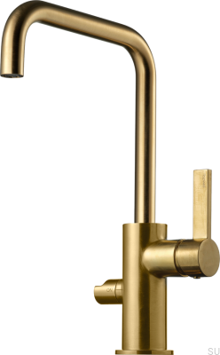 Küchenarmatur mit Spülmaschinenventil ARM584 Messing Honiggold gebürstet