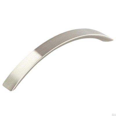 Länglicher Möbelgriff 1029 128 Gebürstetes Nickel