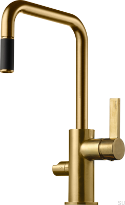 ARM587 Küchenarmatur Messing Honiggold gebürstet