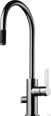 Küchenarmatur mit Spülmaschinenventil ARM885 Messing Silber Chrom