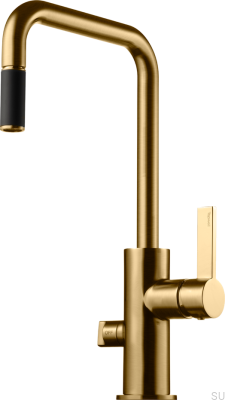 Küchenarmatur mit Spülmaschinenventil ARM887 Messing Honiggold gebürstet