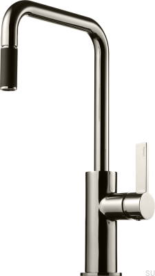 Küchenarmatur mit ausziehbarem Auslauf ARM985 Messing Schwarz Platin