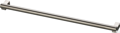 Bar333 320 länglicher Möbelgriff, Messing, Nickel gebürstet