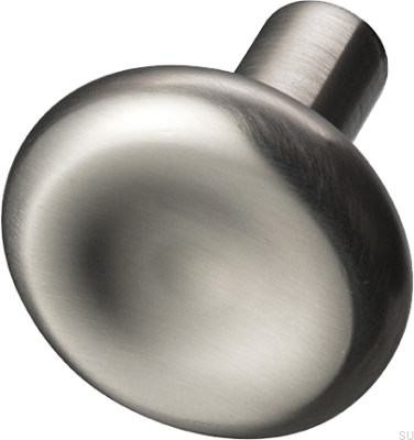 Möbelknopf Bean 30, Messing, Nickel gebürstet
