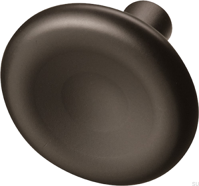 Möbelknopf Bean 37, Messing, Braun