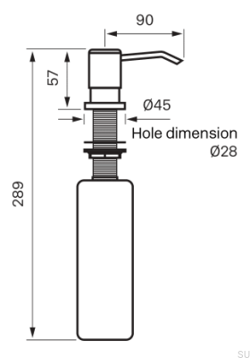 Grottesco BI228 Seifenspender aus Messing