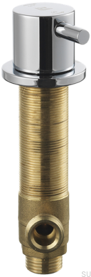 Geschirrspüler-Absperrventil BI284 Messing Silber Chrom