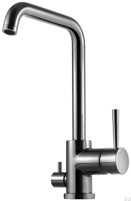 Küchenarmatur mit Spülmaschinenventil EVO984 Messing Schwarz Chrom