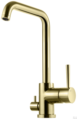 Küchenarmatur mit Spülmaschinenventil EVO984 Messing Honiggold