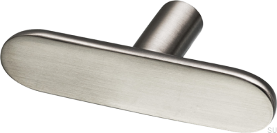 T-Bar Pastille 60 Möbelknopf, Messing, Nickel gebürstet