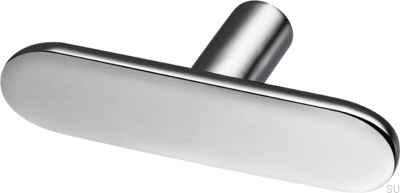 T-Bar Pastille 60 Möbelknopf, Messing, Silber, Chrom