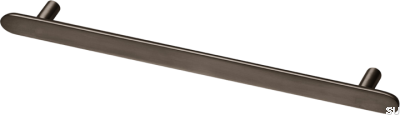 Pastille L 256 länglicher Möbelgriff, Messing braun