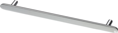 Pastille L 256 länglicher Möbelgriff, Messing, Silber, Chrom