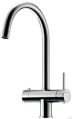 Küchenarmatur mit Spülmaschinenventil SK Neu 184 Messing Silber Chrom