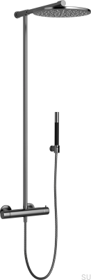 TVM300 Duschset aus Messing und Schwarzchrom