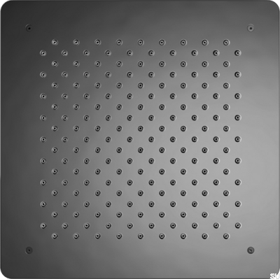 Quadratischer Unterputz-Regenbrausenkopf 400 ZSOF097 Messing Schwarz Chrom