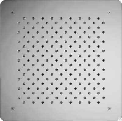 Quadratischer Unterputz-Regenbrausenkopf 400 ZSOF097 Messing Silber Chrom