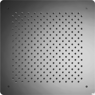 Quadratischer Unterputz-Regenbrausenkopf 500 ZSOF098 Messing Schwarz Chrom