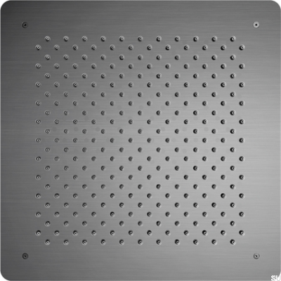 Quadratischer Unterputz-Regenbrausenkopf 500 ZSOF098 Messing Schwarz Chrom Gebürstet