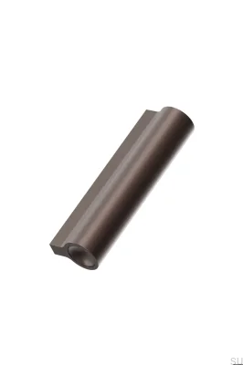 Lucente 64 länglicher Möbelgriff, Aluminium, mattbraun