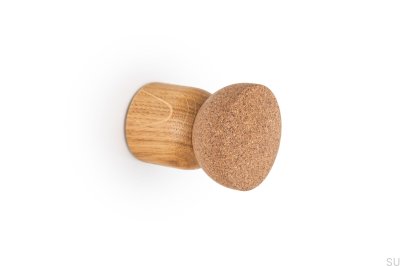 Wandaufhänger Stück 48 Holz Eiche mit Öko-Kork