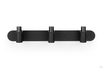 Casey Rack 340 Wandhalter Aluminium Schwarz Titan Poliert