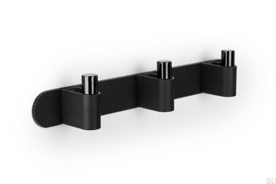 Casey Rack 340 Wandhalter Aluminium Schwarz Titan Poliert