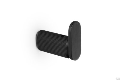 Brooklyn 15 Wandhalter Aluminium Schwarz Gebürstet Eco