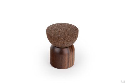 Türstopper Standofen 48 Holz Nussbaum mit Kork