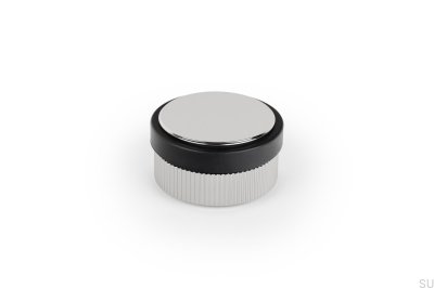 Brooklyn 62 Bodentürstopper, Aluminium, poliertes Nickel