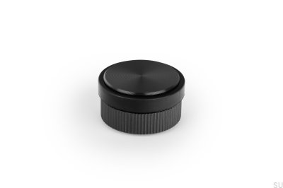 Brooklyn 62 Bodentürstopper Aluminium Schwarz Titan
