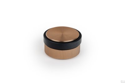 Brooklyn 62 Bodentürstopper, gebürstetes Gold-Cava-Aluminium