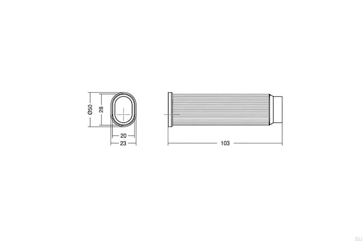 8022103L30--Stoper-do-drzwi-Naścienny-Brooklyn-Wall-23-Aluminiowy-Czarny-Szczotkowany-Viefe-Skandynawskie-Uchwyty_2