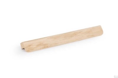 Flapp Wood 160 Holz Eiche unlackiert länglich Möbelgriff