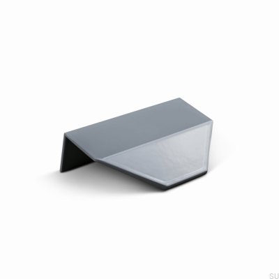 Möbelgriff Modena 60, Metall, silbergrau, Rand