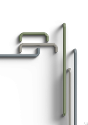 Barga 128 Länglicher Möbelgriff aus Metall, Grün