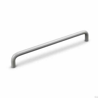 Barga 224 Metall Seidengrau Länglicher Möbelgriff