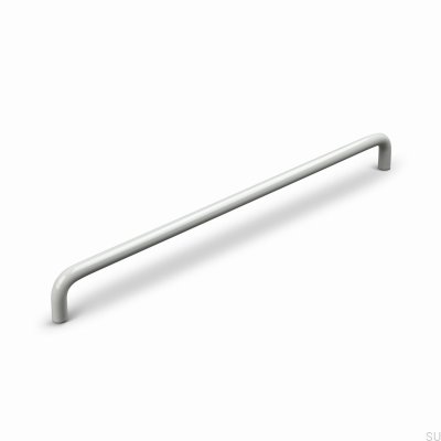 Barga 320 Metall Seidengrau Länglicher Möbelgriff