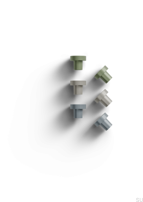 Möbelknopf Agno 28, Metall, Grün