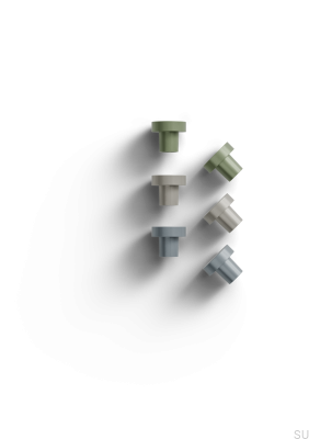 Möbelknopf Agno 28, Metall, silbergrau