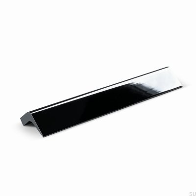 Lido 128 länglicher Möbelgriff, Aluminium, Silber, Chrom, poliert