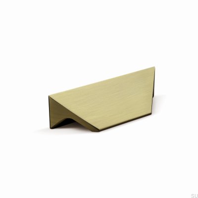 Caorle 32 Aluminium gebürstetes Gold Länglicher Möbelgriff