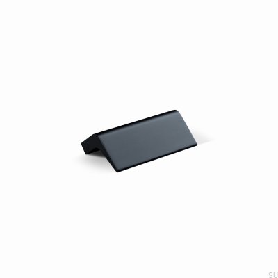 Lido 32 länglicher Möbelgriff, Aluminium, mattschwarz
