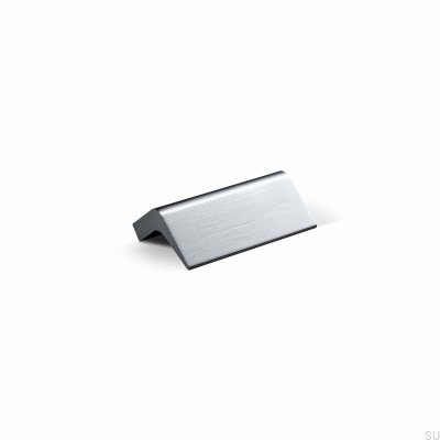 Lido 32 länglicher Möbelgriff, gebürstetes Silberaluminium