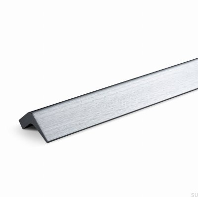 Lido 1184 länglicher Möbelgriff, gebürstetes Silberaluminium