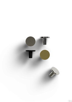 Cesano 30 Möbelknopf aus Metall, gebürstetes Gold