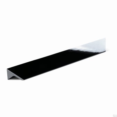 Caorle 256 länglicher Möbelgriff, Aluminium, Silber, Chrom, poliert