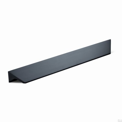 Caorle 256 Aluminium Mattschwarz Länglicher Möbelgriff